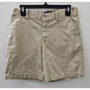 Polo Ralph Lauren Shorts Boys 18 Khaki Tan Classic Chino Flat Front 8" Inseam